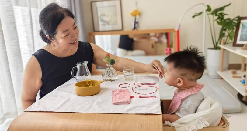 Parent-infant Montessori environment